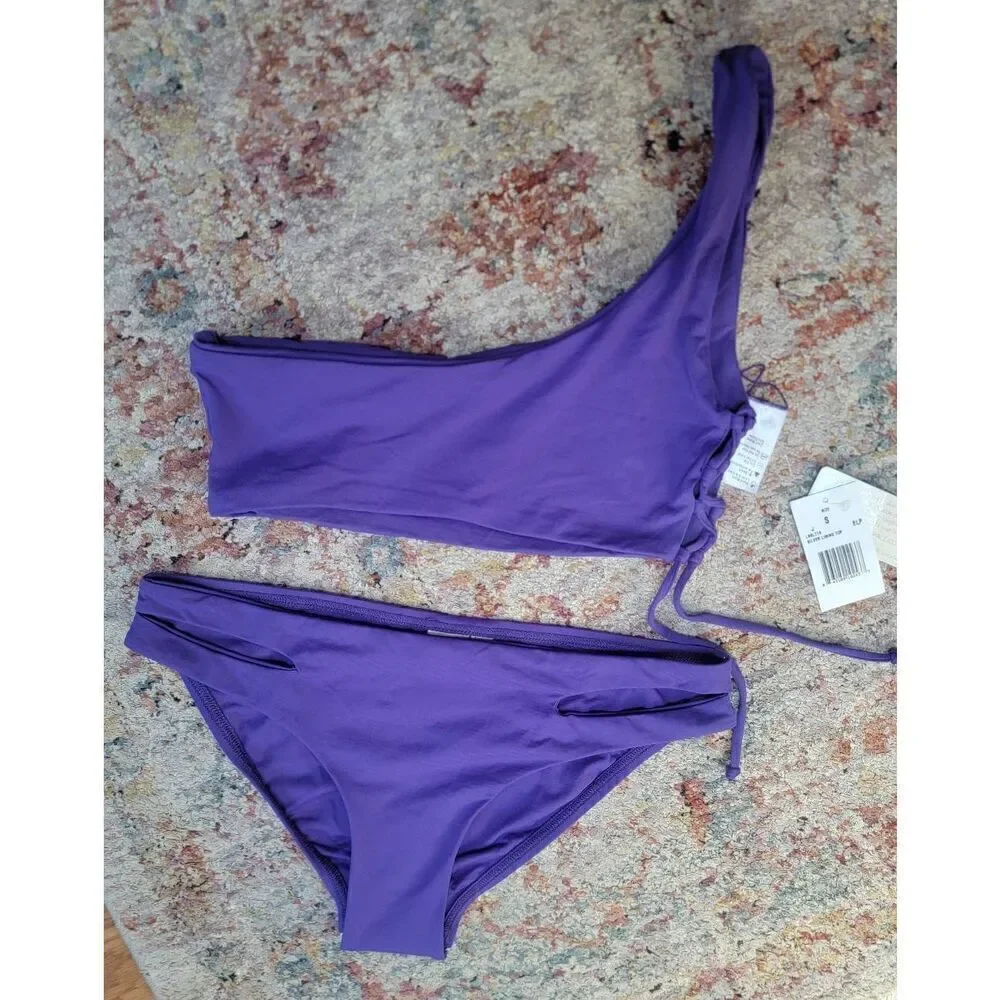 L*Space Silver Lining Bikini Set S  nwt